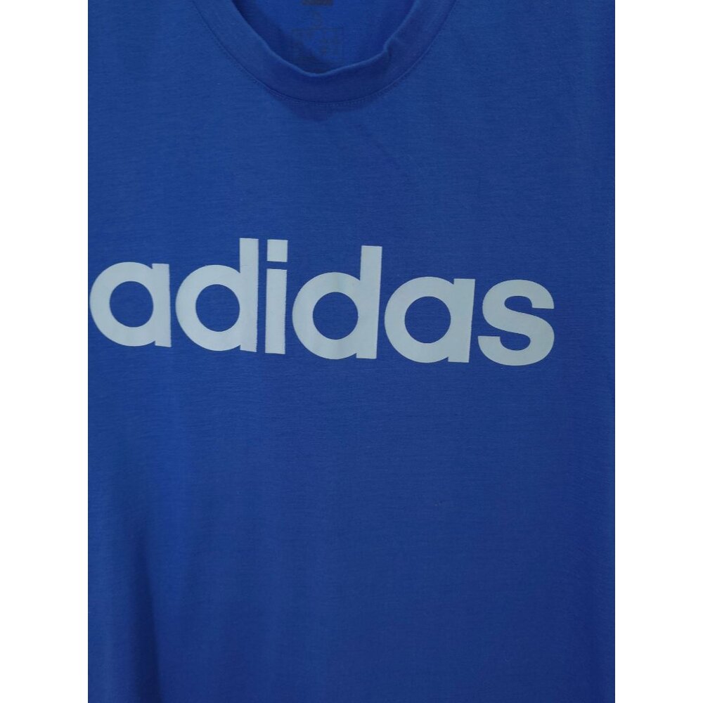 Adidas Mens Blue Sleeveless Logo Tank Top S - Picture 5 of 10